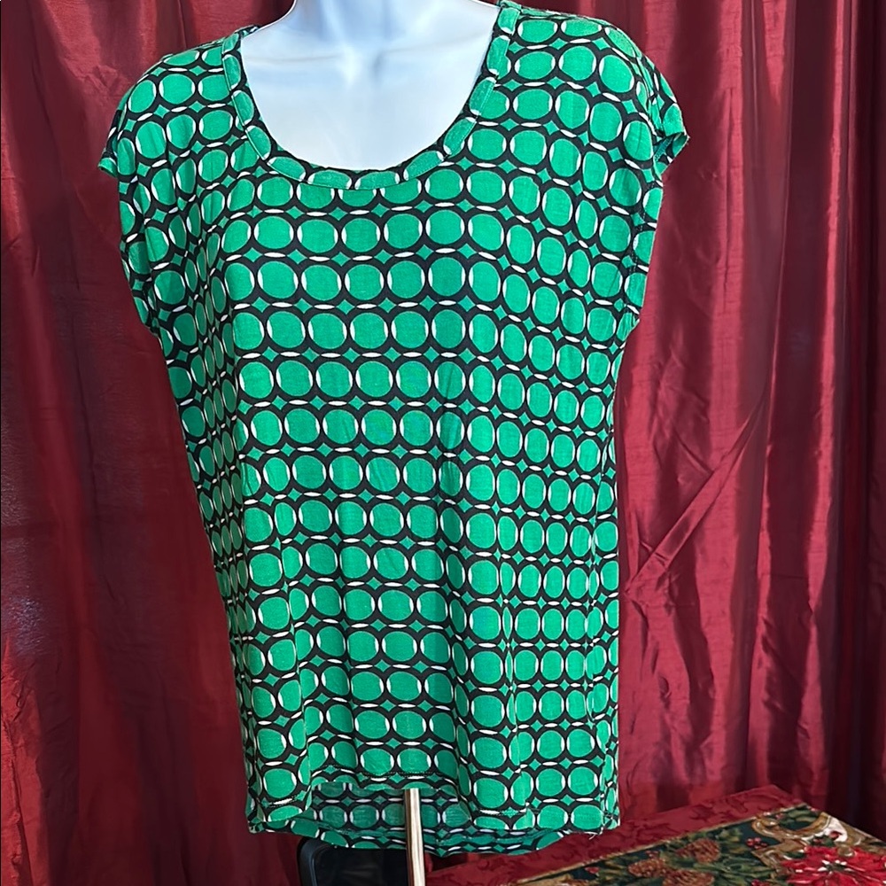 MICHAEL Michael Kors Green Graphic Blouse